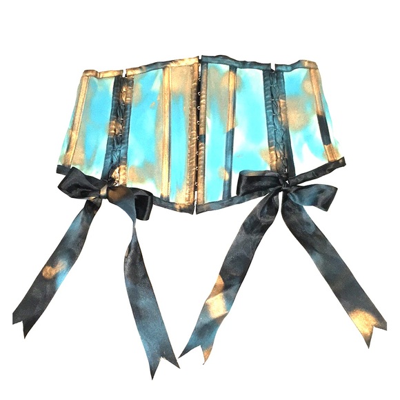 Hand painted Catherine Coatney reversible corset - Picture 1 of 8